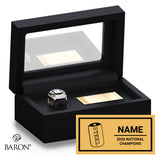 SC Cheer CFIO 2026 Championship Black Standard Window Ring Box