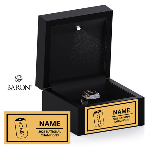 SC Cheer CFIO 2026 Championship Black LED Ring Box