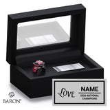 SC Cheer Love 2026 Championship Black Standard Window Ring Box