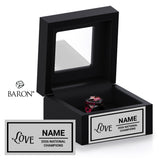 SC Cheer Love 2026 Championship Black Window Ring Box
