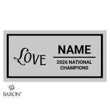 SC Cheer Love 2026 Championship Black LED Ring Box