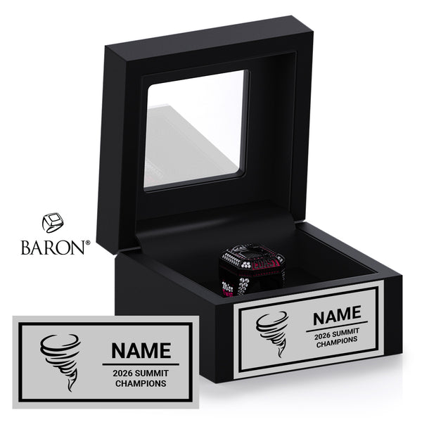 SC Cheer Miss Twist 2026 Championship Black Window Ring Box
