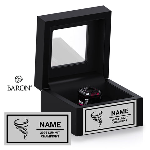 SC Cheer Miss Twist 2026 Championship Black Window Ring Box