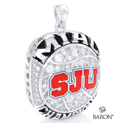 Saint John's University Basketball Alumni Ring Top Pendant - Design 4.2