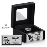 Saint Mary's High School Baseball 2026 Championship Black Window Ring Box