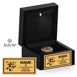 Saint Vincent College Bearcats ACHA 2026 Championship Black LED Ring Box