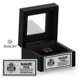 Salute to Veterans Bowl Officials 2025 Championship Black Window Ring Box