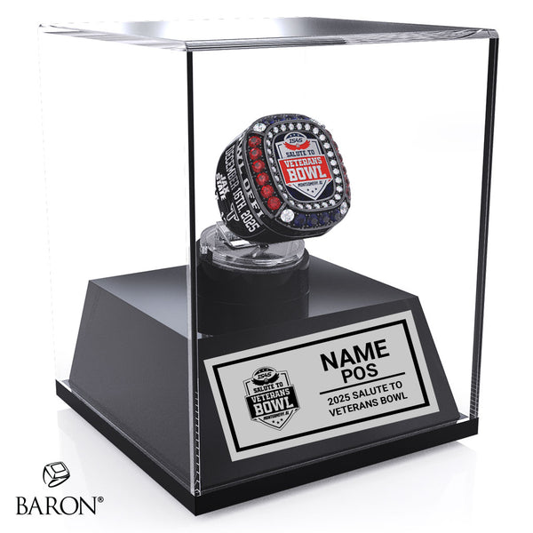 Salute to Veterans Bowl Officials 2025 Championship Display Case