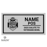 Salute to Veterans Bowl Officials 2025 Championship Black Standard Window Ring Box