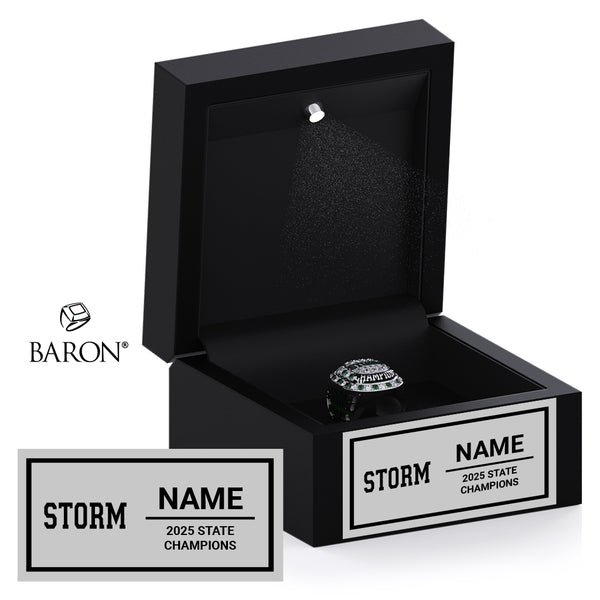 Santan Junior High School Cheer 2026 Championship Black LED Ring Box
