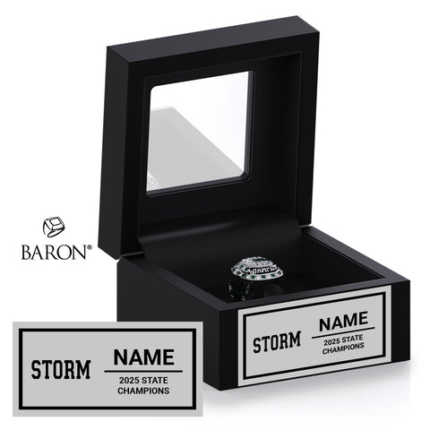 Santan Junior High School Cheer 2026 Championship Black Window Ring Box