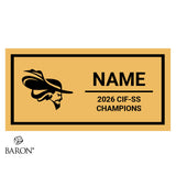 Santiago High School Cheer 2026 Championship Black Standard Window Ring Box