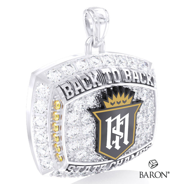 Servite High School Track & Field 2026 Championship Ring Top Pendant - Design 7.11