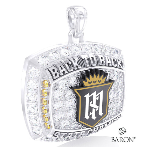 Servite High School Track & Field 2026 Championship Ring Top Pendant - Design 7.11