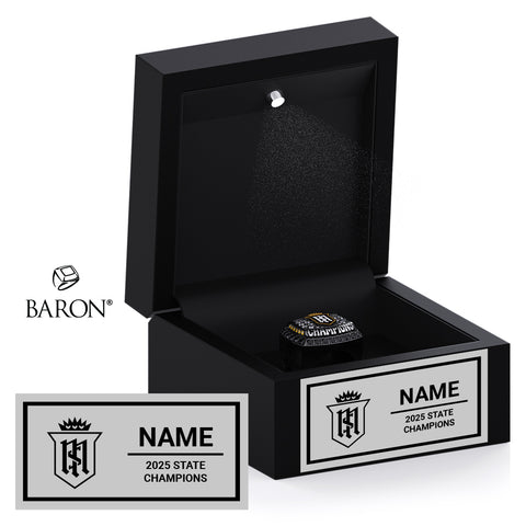 Servite High School Track & Field 2026 Championship Black LED Ring Box