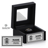 Servite High School Track & Field 2026 Championship Black Window Ring Box