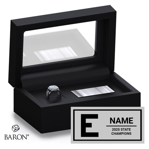 Shawnee Mission East Dance 2025 Championship Black Standard Window Ring Box
