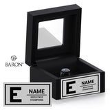 Shawnee Mission East Dance 2025 Championship Black Window Ring Box