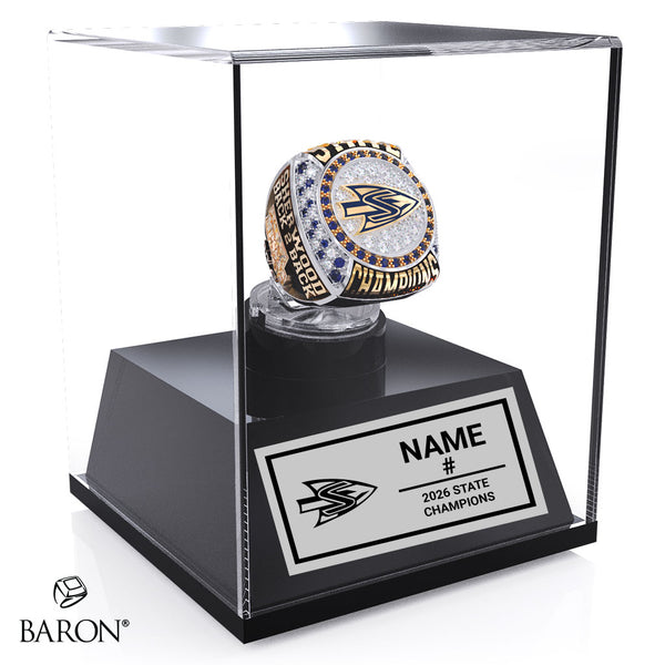 Sherwood High School Baseball 2026 Championship Display Case