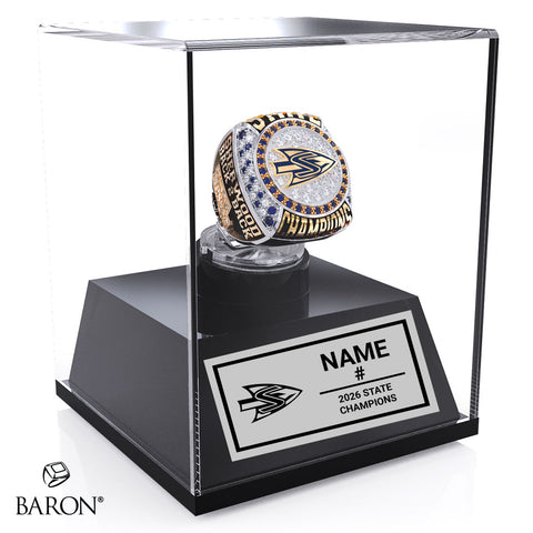 Sherwood High School Baseball 2026 Championship Display Case