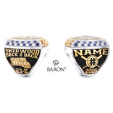 Sherwood High School Baseball 2026 Championship Ring - Design 3.4