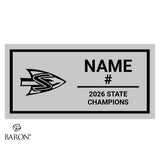 Sherwood High School Baseball 2026 Championship Black Window Ring Box