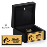 South Hills High School Cheer 2026 Championship Black LED Ring Box