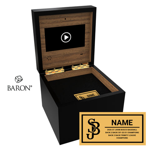 St. John Bosco Baseball 2026 Black Video Ring Box