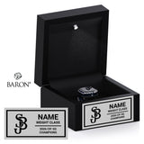 St. John Bosco Boys Wrestling 2026 Championship Black LED Ring Box