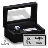 St. John's-Tipton Basketball 2026 Championship Black Standard Window Ring Box
