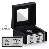 St. John's-Tipton Basketball 2026 Championship Black Window Ring Box