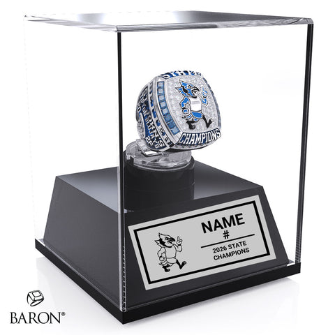 St. John's-Tipton Basketball 2026 Championship Display Case