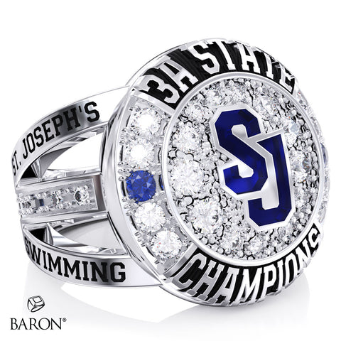 St. Joseph Catholic High School Girls Swim 2025 Championship Ring - Design 2.5