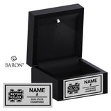 St. Marys High School Football 2025 Championship Black LED Ring Box