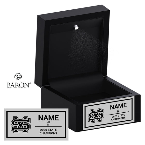 St. Marys High School Football 2025 Championship Black LED Ring Box