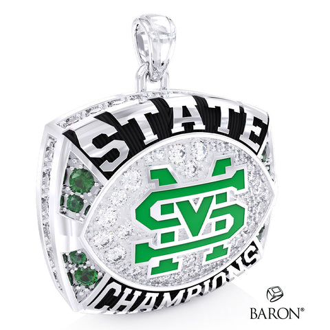 St. Marys High School Football 2025 Championship Ring Top Pendant - Design 1.4