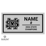 St. Marys High School Football 2025 Championship Black Window Ring Box
