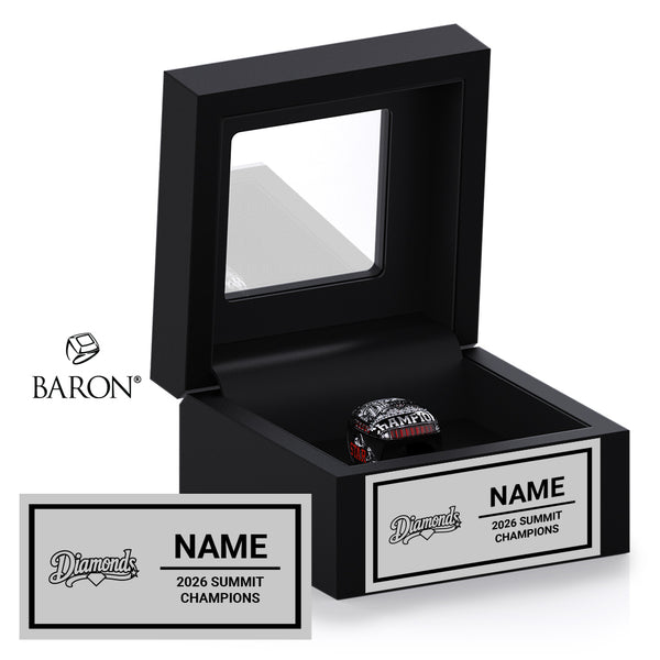 Star Athletics Cheer 2026 Championship Black Window Ring Box