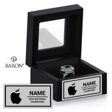 Stingray Allstars Apple Cheer 2026 Championship Black Window Ring Box