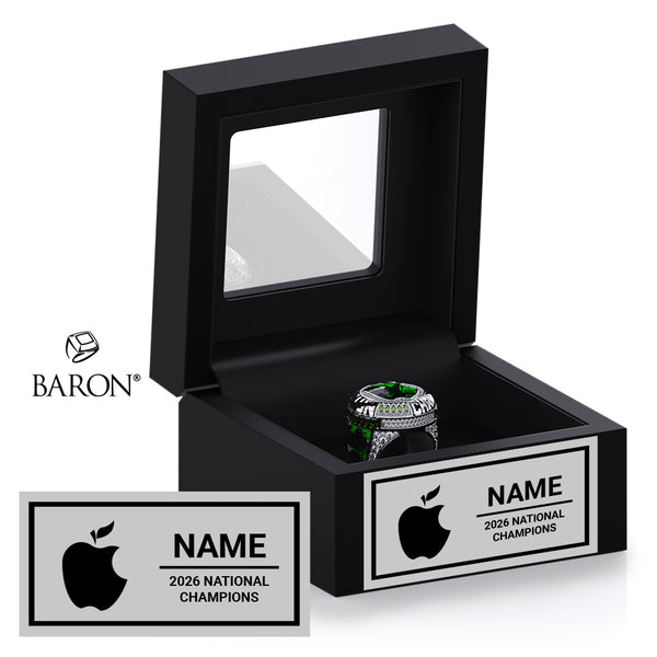 Stingray Allstars Apple Cheer 2026 Championship Black Window Ring Box