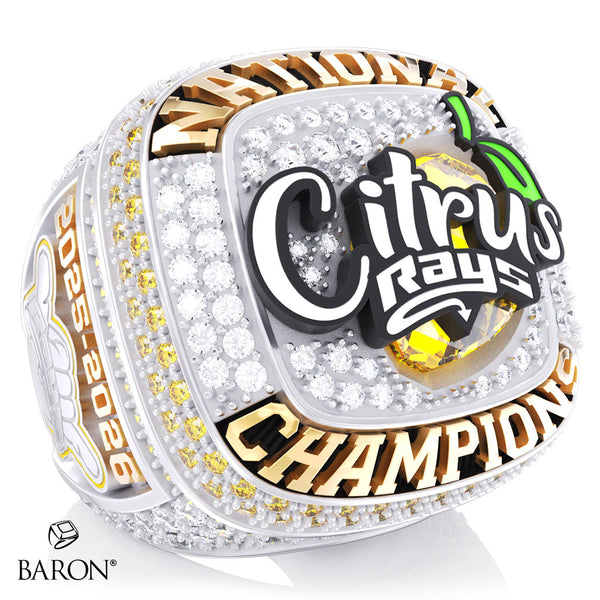Stingray Allstars Citrus Cheer 2026 Championship Ring - Design 1.3