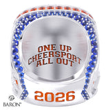 Stingray Allstars Orange NCA-Cheersport Combo Cheer 2026 Championship Ring - Design 1.6