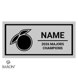 Stingray Allstars Orange Majors Cheer 2026 Championship Black Window Ring Box