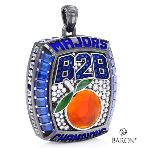 Stingray Allstars Orange Majors Cheer 2026 Championship Ring Top Pendant - Design 1.7