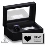 Stingray Allstars Purple Cheer 2026 Championship Black Standard Window Ring Box