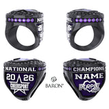 Stingray Allstars Purple Cheer 2026 Championship Ring - Design 3.3