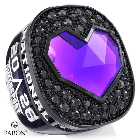 Stingray Allstars Purple Cheer 2026 Championship Ring - Design 3.3