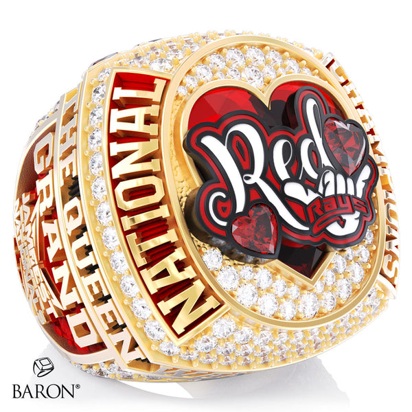 Stingray Allstars Red Rays Cheer 2026 Championship Ring - Design 1.2