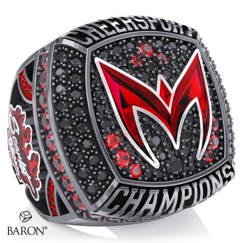 Stingray Allstars Scarlet Cheer 2026 Championship Ring - Design 1.2