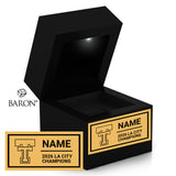 Taft Charter High School Cheer 2026 Championship Black LED Ring Box